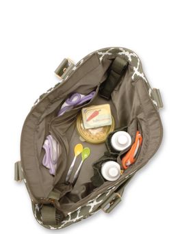 Carters Gold dot Convertible Diaper bag