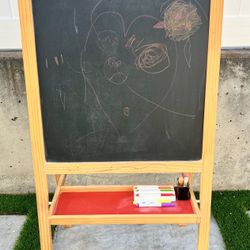 Kids Dry Erase/Chalkboard Easel