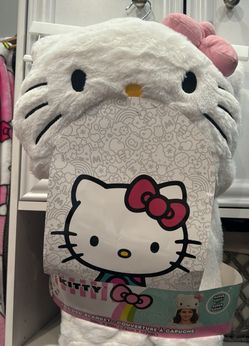 Hello Kitty Blanket With Attached Pillow