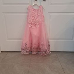 Dress Pink Size 7/8/9  With Skirt