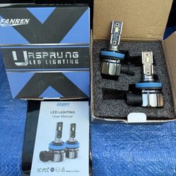 Fahren Unsprung H11 Fog Light Bulbs 80W 8000LM 6500K Cool White Super Bright (2)