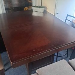 Counter-Height Table, Built-In Storage And Extension