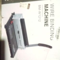 TIANSE Binding Machine, Wire Binder Machine 34 - Square Size Holes, Punching 120.