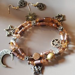 Bracelet And Earrings Xl Handmade