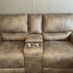 Powered Loveseast & Couch Sectional