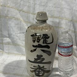 Antique sake bottle Tokkuri Japanese old sake barrel japan 