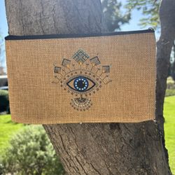 Evil Eye Make Up Case Beige 