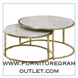 Circle Marble Coffee Table 