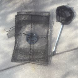 Crab Cage And Net