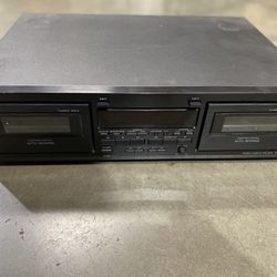 Onkyo Dual Cassette Tape Deck - Tested & Working 