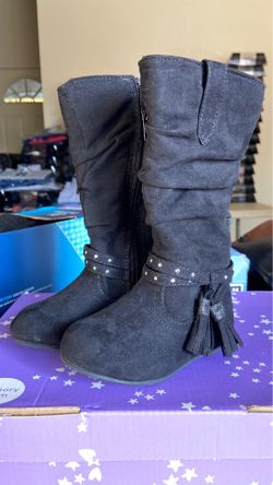 Okie dokie little black boots size 5 m