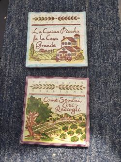 Italian Proverbs Tile Decor