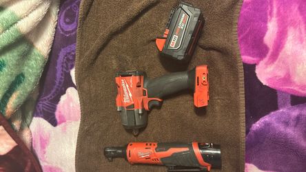 Milwaukee 1/2 Impact & 3/8 Ratchet