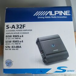 Obo Alpine S-A33F 4 channel amp or trade for pokemon 