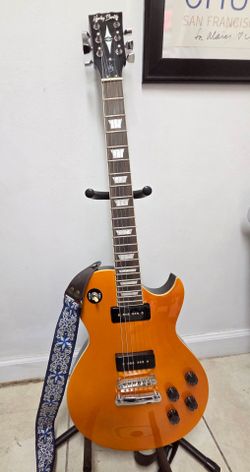 Beautiful Harley Benton Les Paul P90 – Rare Copper Finish – Upgraded – Like New!