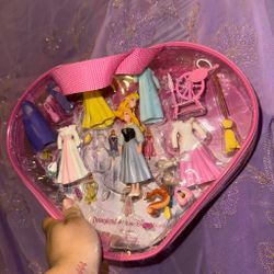 Vintage Disney Princess Mix-and-Match Mini Figures Play Set - Pink