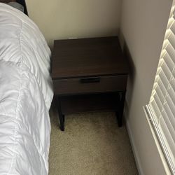 bedside corner drawer table