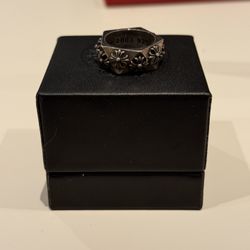 Chrome Hearts Pentagon Plus Ring - Size 9 Men's one size