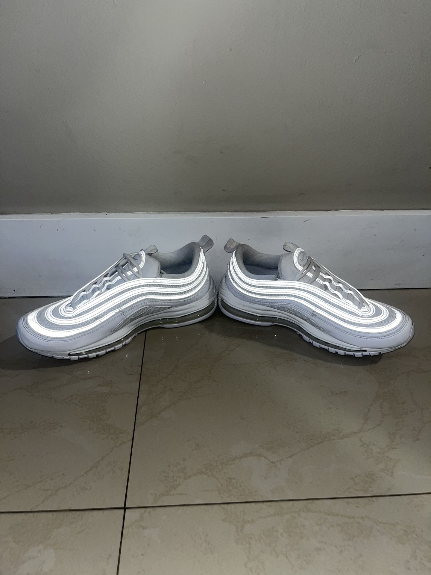 Nike Air Max 97’ Triple White - Size 10.5 Women (Size 9 Men)