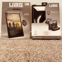 UAG Rugged Microsoft Surface Go Case w/ tempered glass screen protector