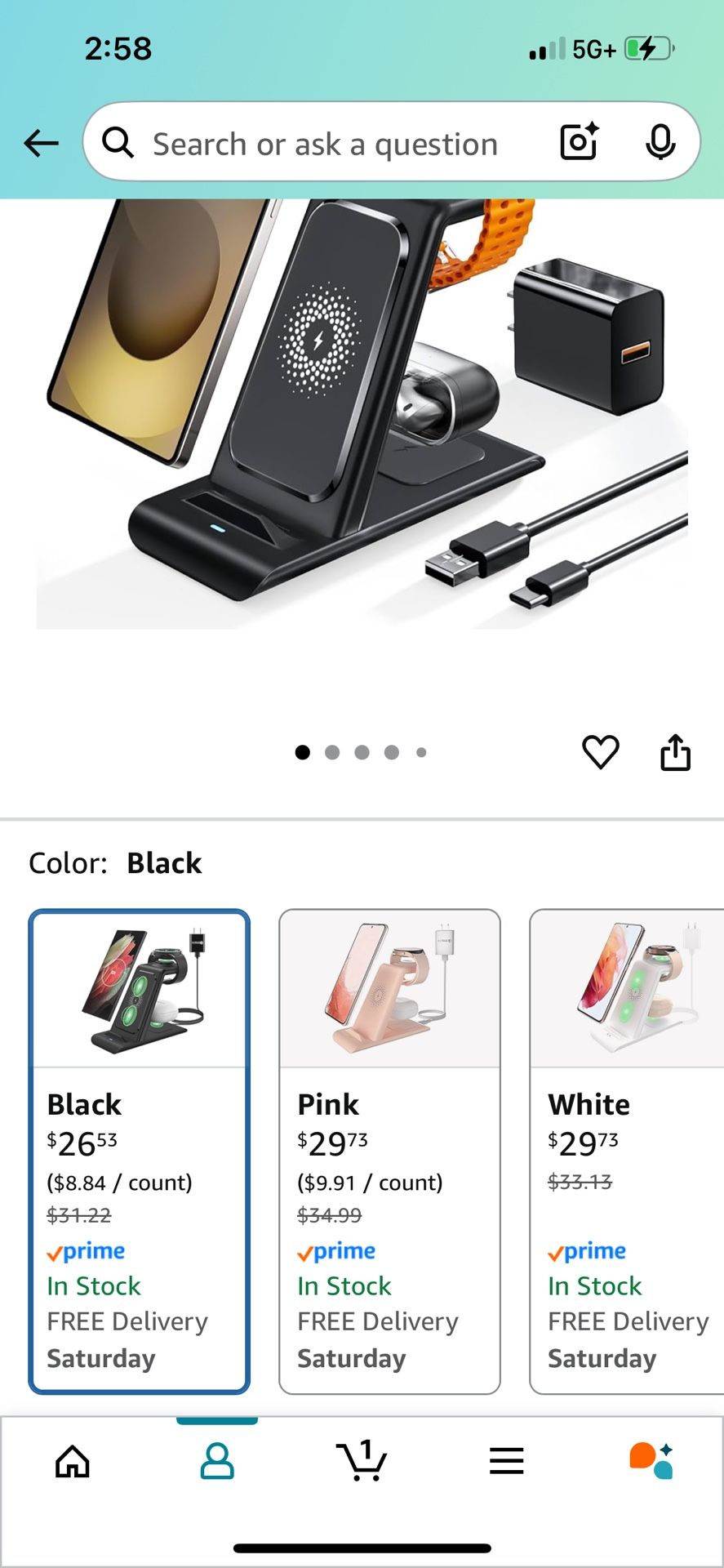 Wireless Charging Stand (Brand New)