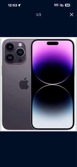 Apple iPhone 14 Pro Max, eSIM, 256GB, Deep Purple T Mobile!