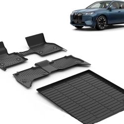 Used All Weather Car Floor Mats & Cargo Liner Set Fit for BMW iX 2022 2023 2024 2025