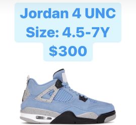 Jordan 4 University Blue UNC