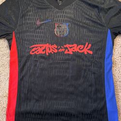 👀Barcelona Travis Scott Brand New Jersey