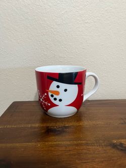Crate&Barrel Holiday Snowman Mug