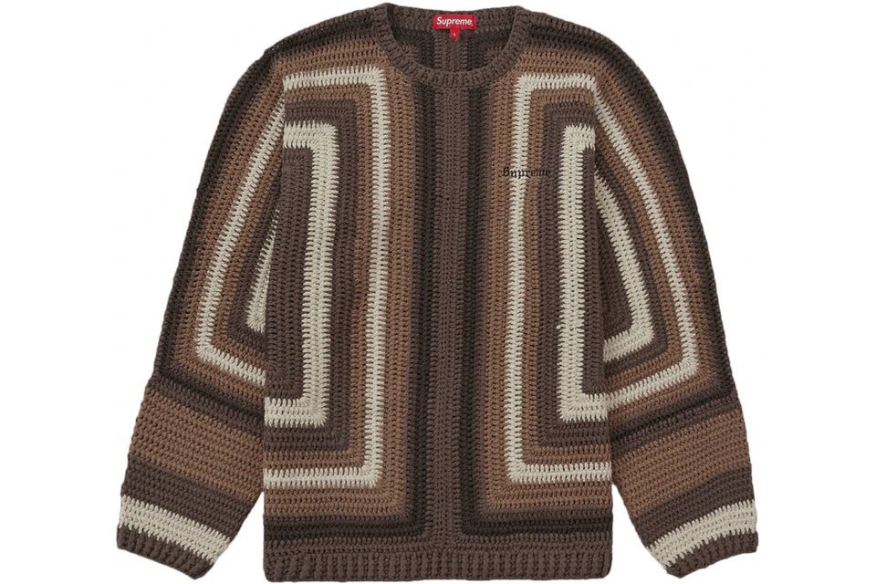 Supreme Hand Crocheted Sweater - Brown (Large)
