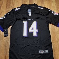 Baltimore Ravens football uniform No.14 Kyle Hamilton jersey