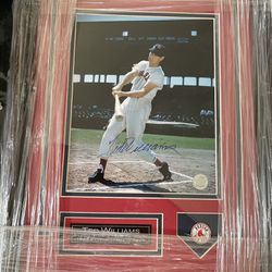 Ted Williams Autographed Framed Photo