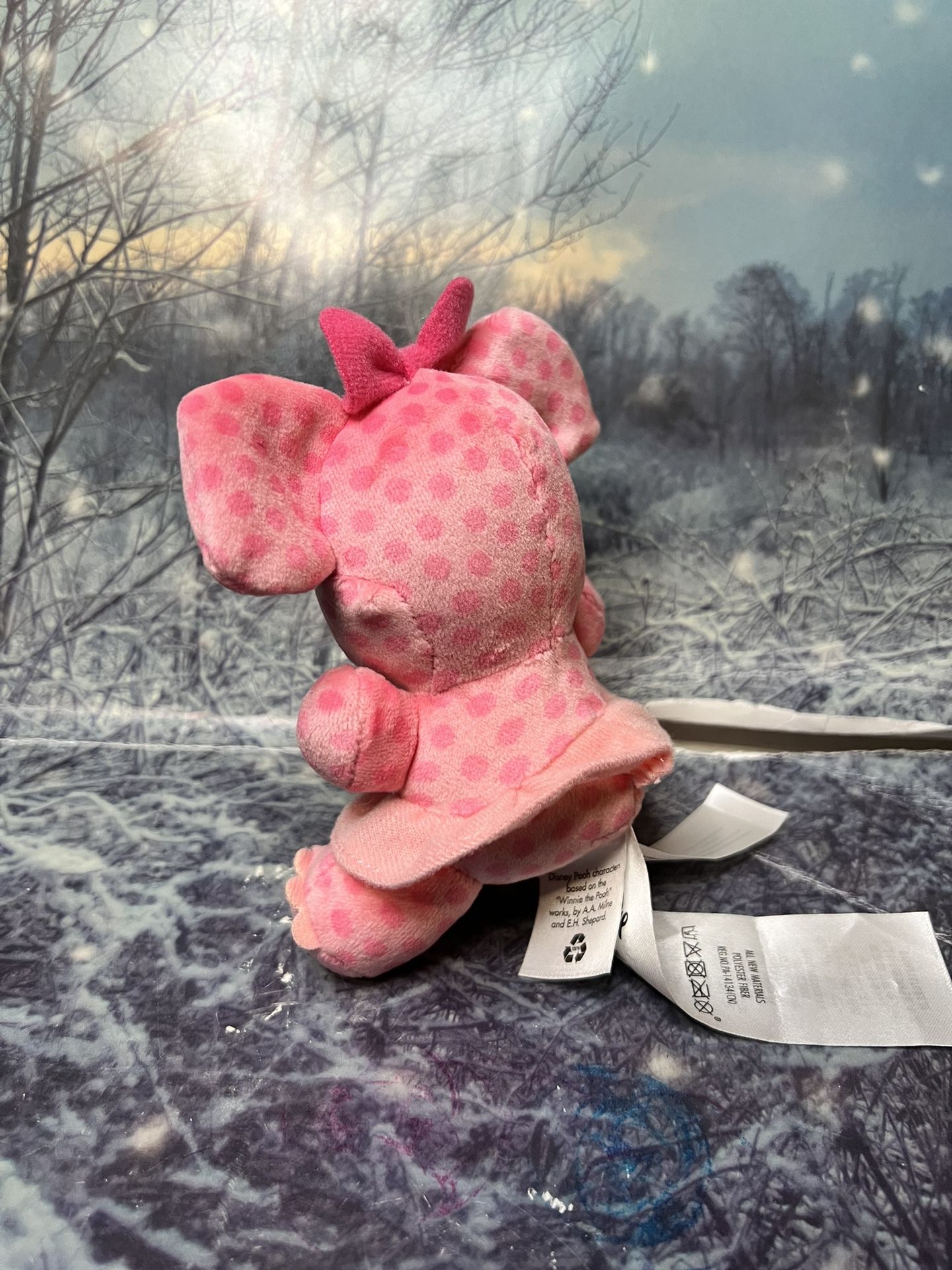 Disney Parks Adventures Winnie the Pooh Wishables Heffalump Pink Plush Stuffed a