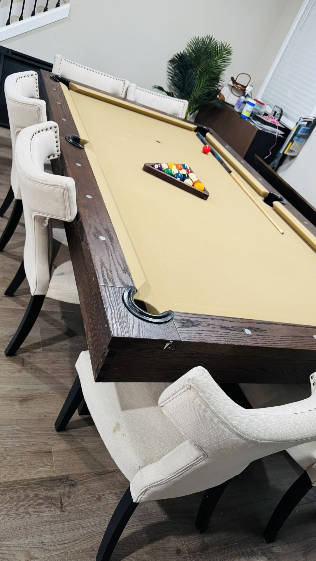 Imperial Dining and Pool Table With Chairs and Bench