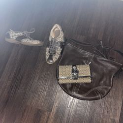 Y2K Coach Bag, Wallet & Shoes $50 FIRM Cash Only