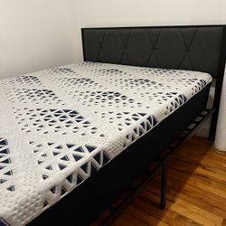 Queen Bed + Metal Frame