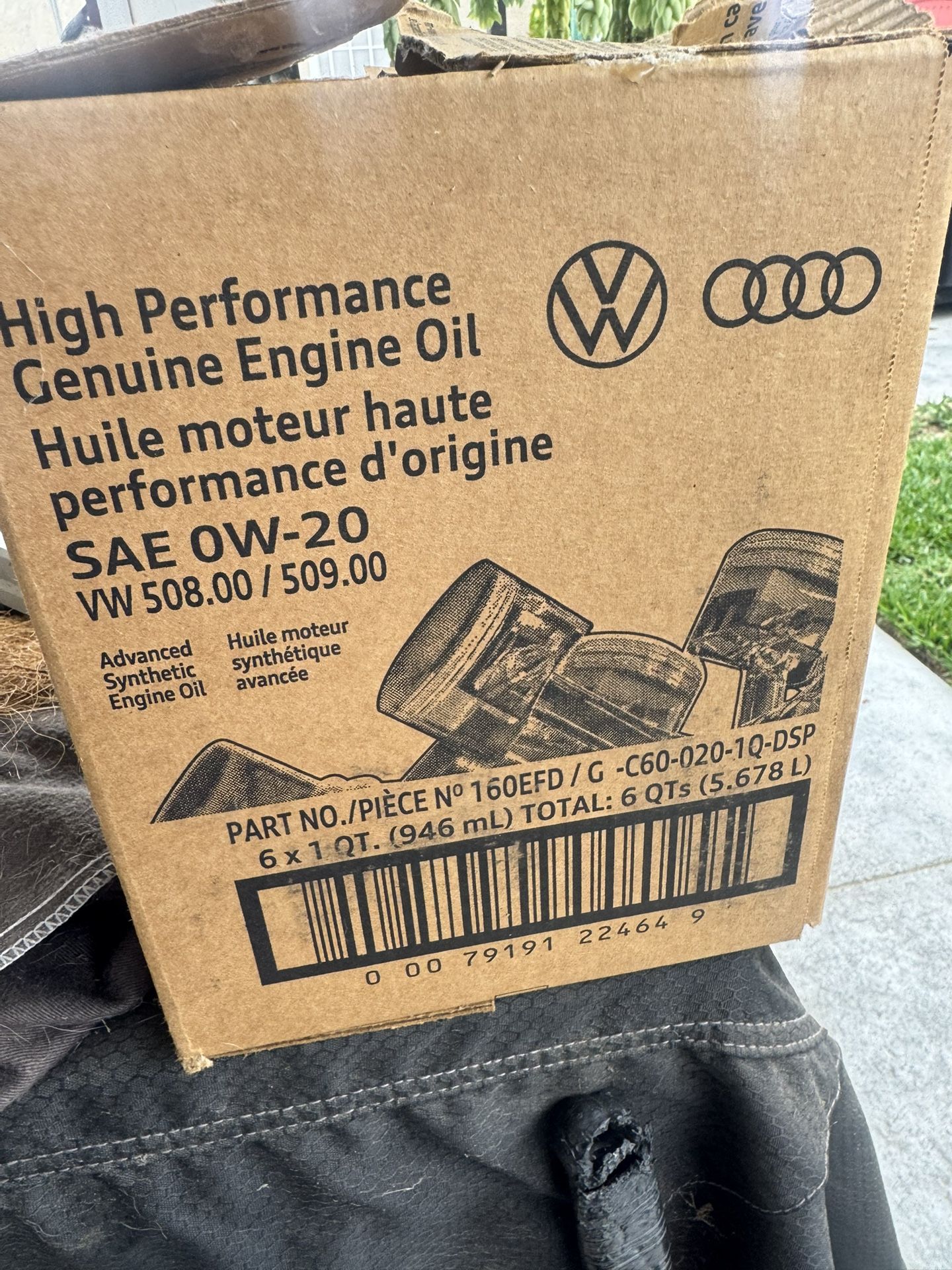 Motor Oil Volkswagen And Audi