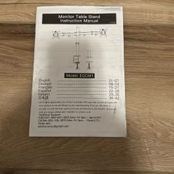 Dual Monitor Table Stand