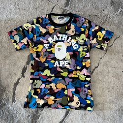 Bape Ultimate Camo College Logo Tee 🎨