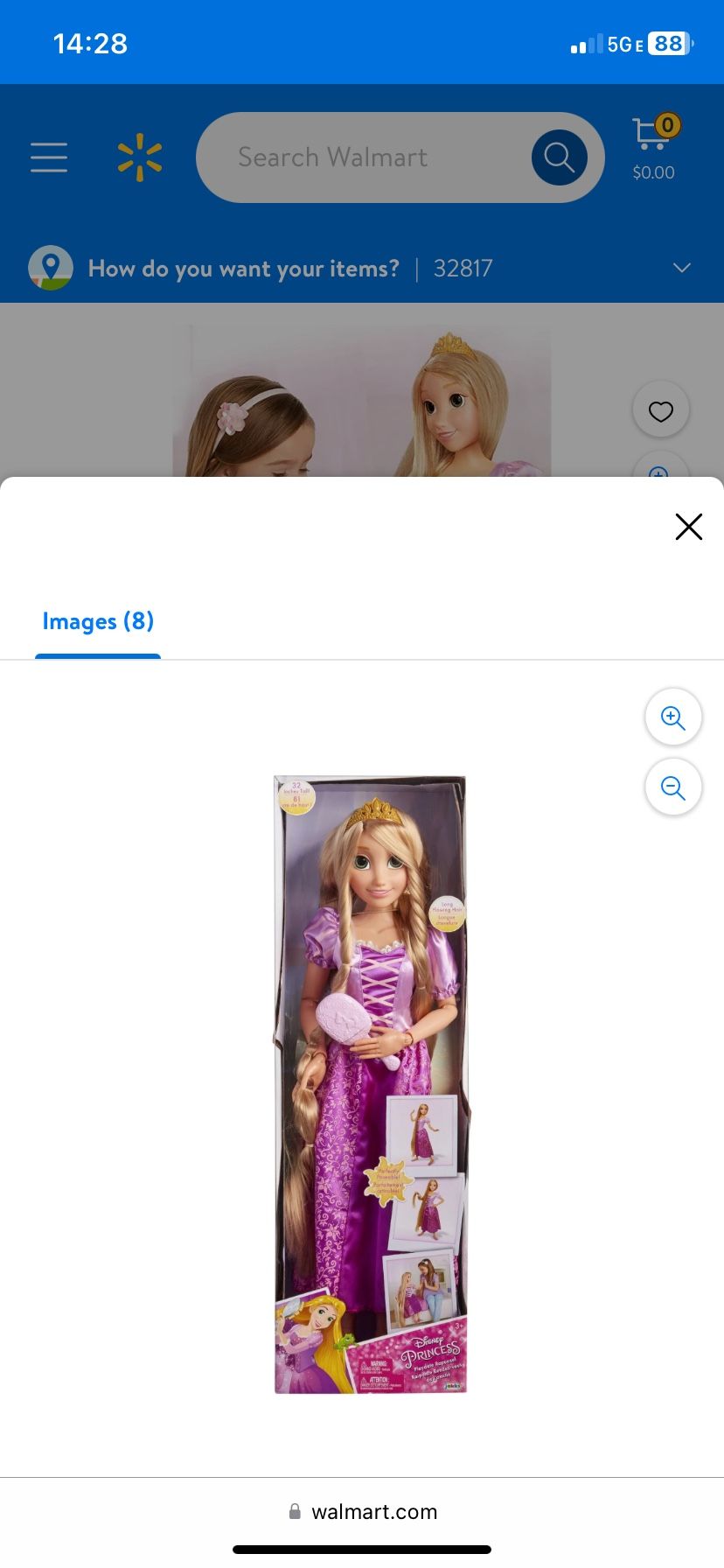 Disney Princess 32 inch Playdate Rapunzel Doll
