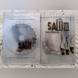 Saw And Saw 3 Uncut DVD Horror Movie 2007 Danny Glover