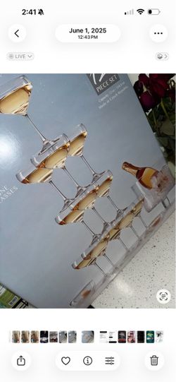 12-Piece Coupe Glass Set — $30