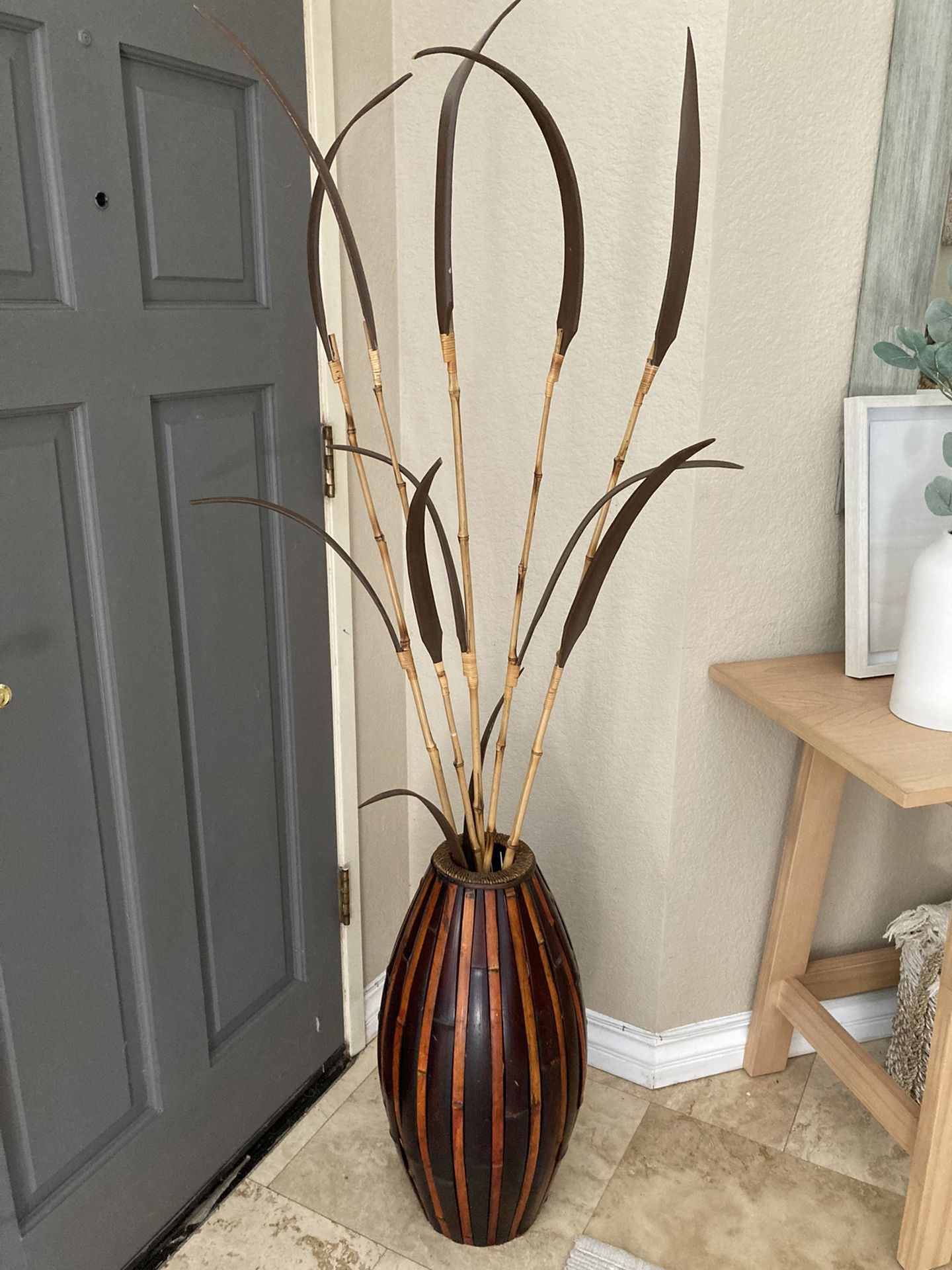 Decorative Floor Vases Bamboo Sticks | Shelly Lighting