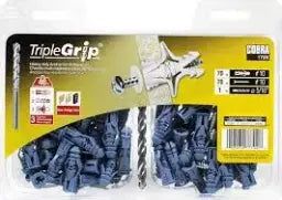#10 x 1-1/2 in. Plastic Self-Drilling with Screw Philips and Slot Head 46lbs. Anchors (70-Pack)