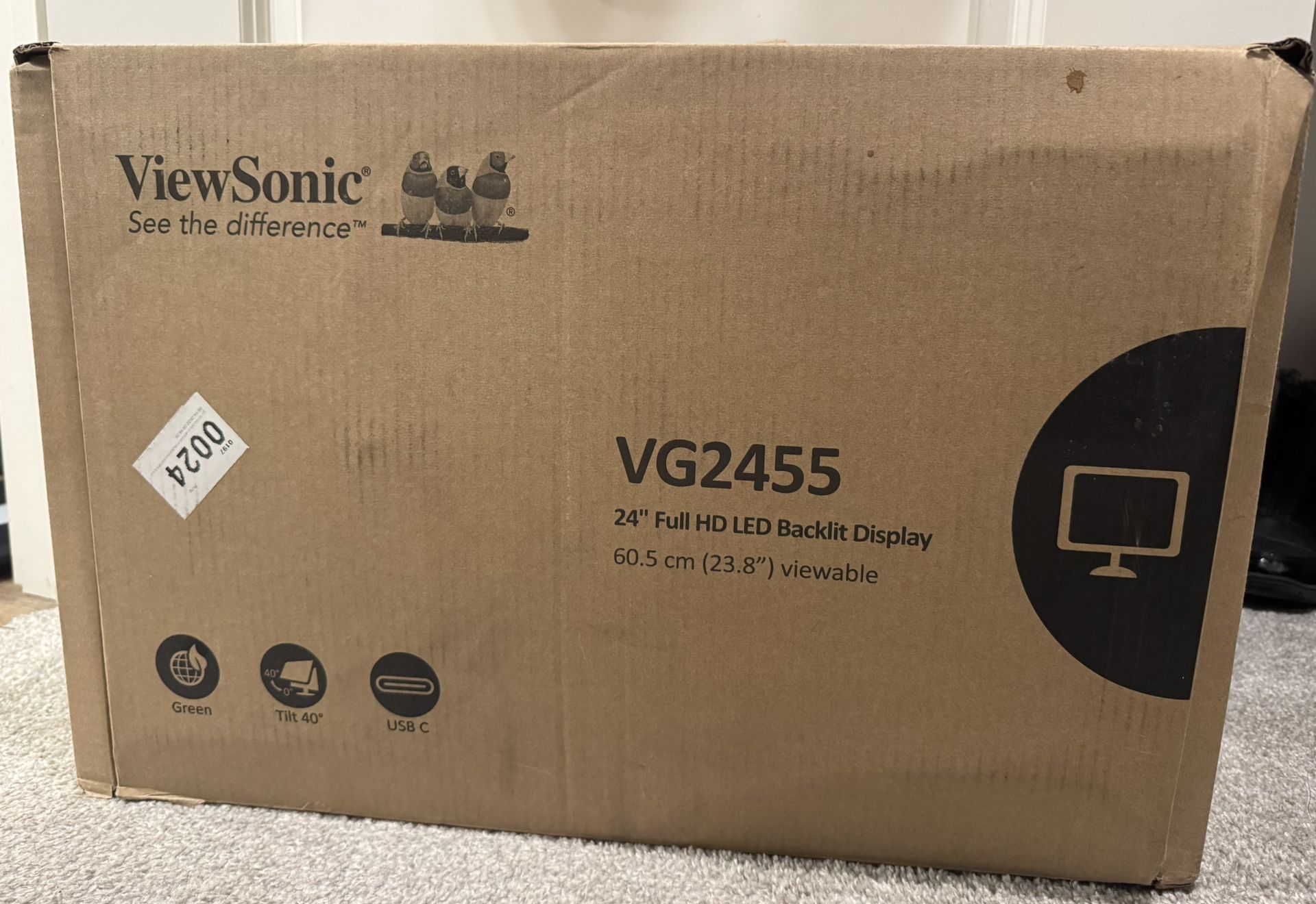 ViewSonic 24” Full HD Backlight Display
