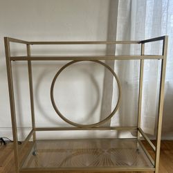 Brass And Glass Modern Bar Cart 