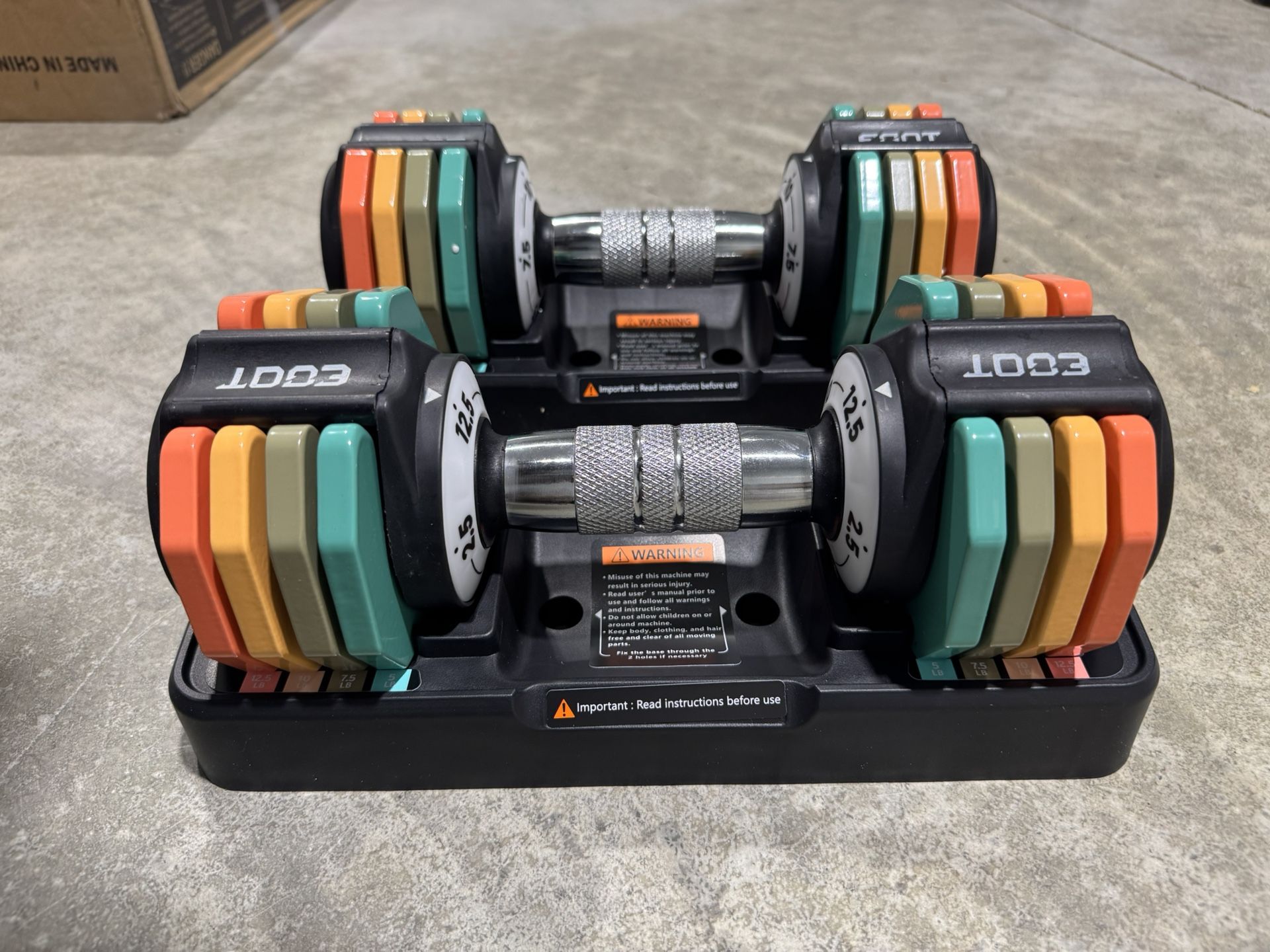 ECOT Adjustable Dumbbells 12.5 Pounds