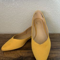 Yellow Flats With Cutouts 