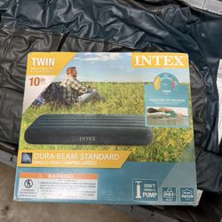 3  Intex Twin 10in Standard Dura-Beam Airbed Mattress, Pump Not Included, Each For $20 Or  (Take 3 For $50)